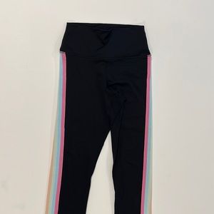 Spiritual Gangster Leggings with Pastel Strips